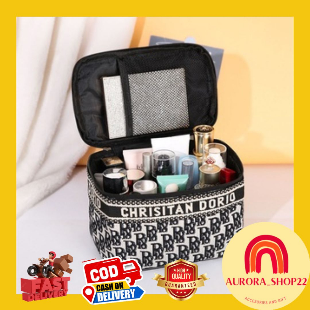 [COD] TAS KOSMETIK BAHAN PREMIUM IMPORT MOTIF BRANDED TAS KOSMETIK WANITA POUCH KOSMETIK MAKE UP SER