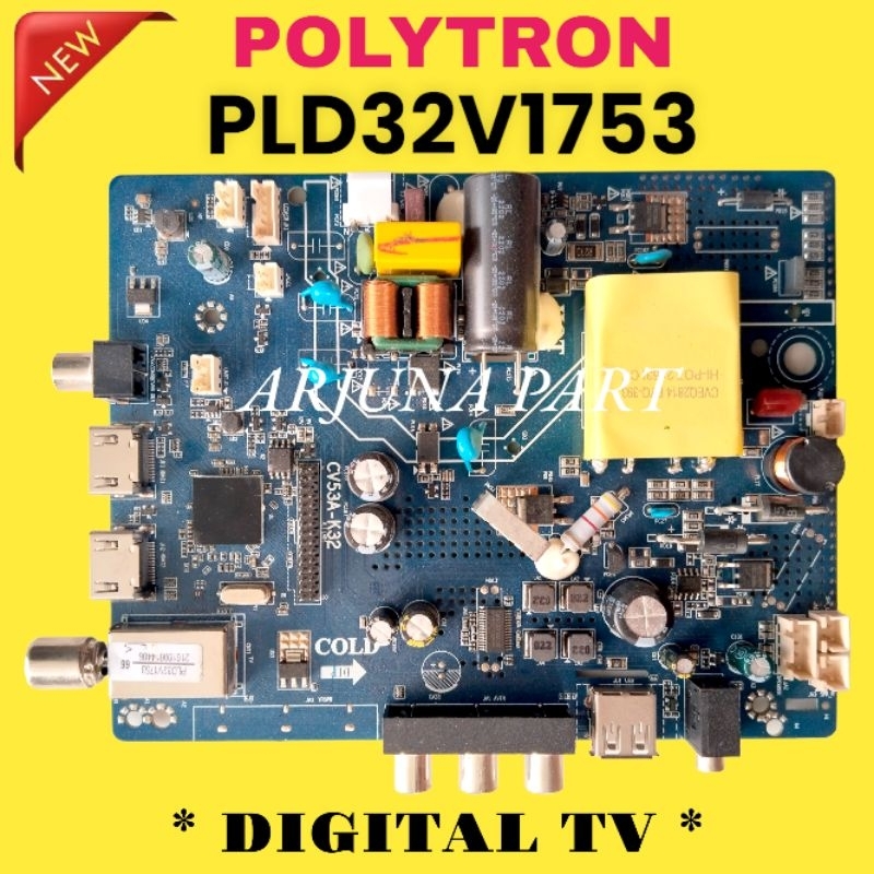 MAINBOARD TV POLYTRON PLD32V1753 / MB TV POLYTRON PLD32V1753 / MESIN TV POLYTRON PLD32V1753 / MODUL 