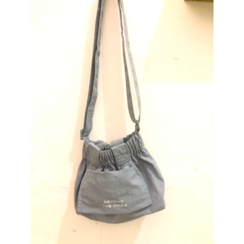 Beyond The Vines Dumpling Bag size Micro Blue Preloved