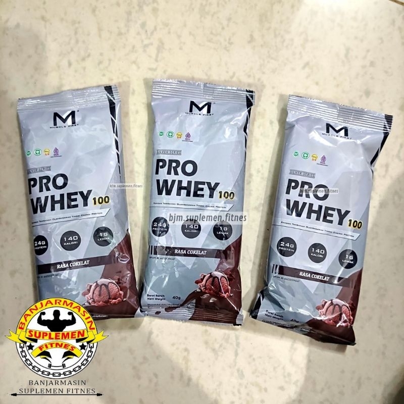 M1 Pro Whey 100 Muscle First 1 Sachet 40gr Eceran Whey Protein