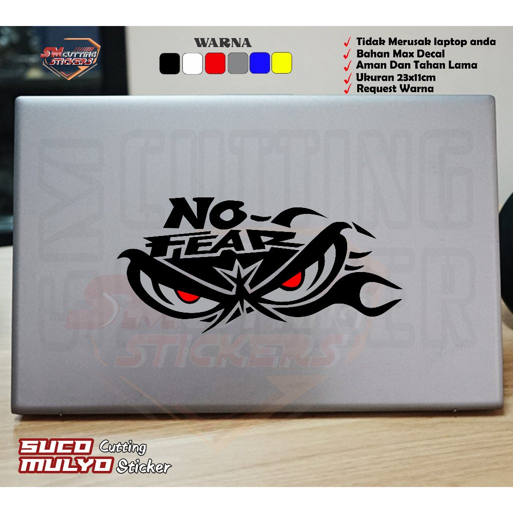 

STICKER CUTTING STICKER AKSESORIS LAPTOP STICKER VARIASI NO FEAR STICKER CUTTING TERMURAH