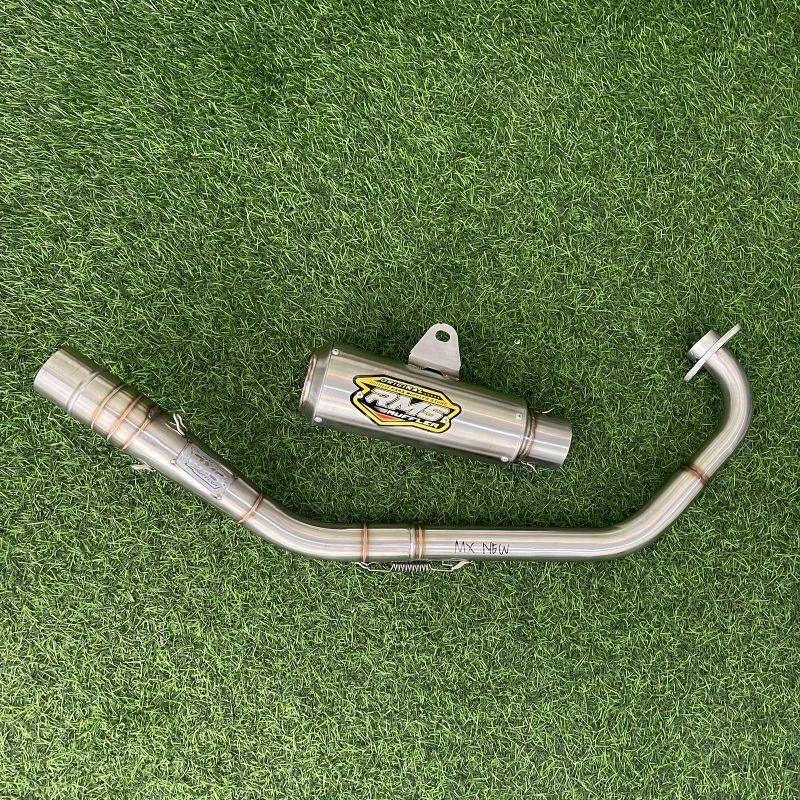 Knalpot RMS Muffler gp1 new Jupiter mx new leher bending road race premium