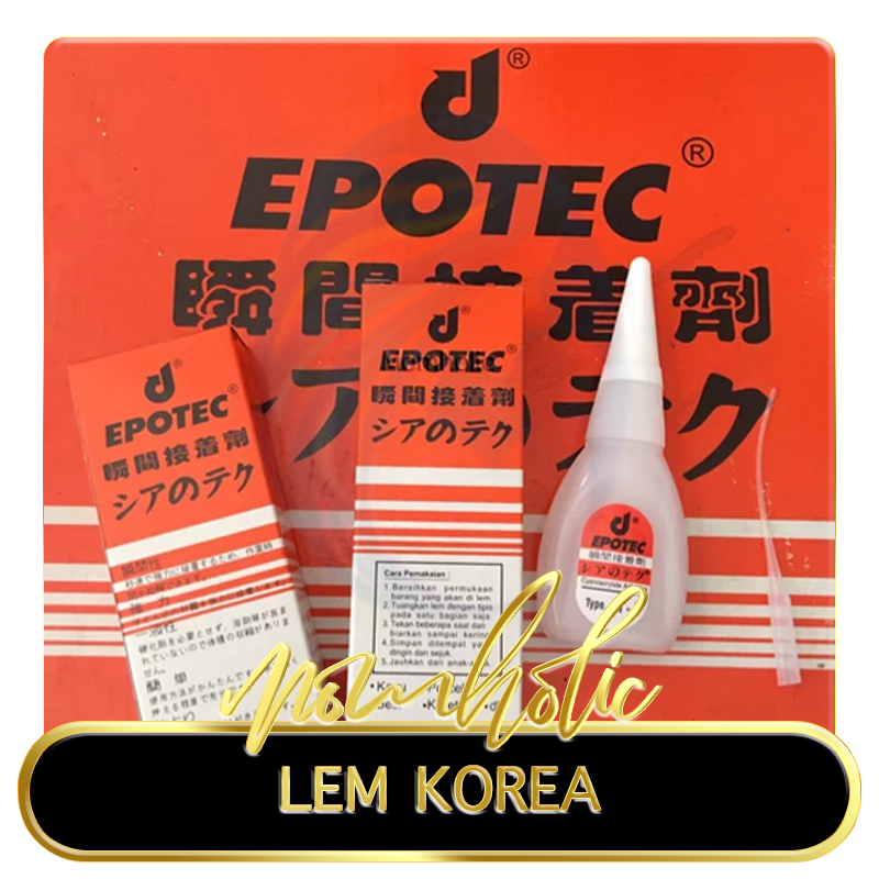 

Lem Korea EPOTEC HANDSOME Lem Cair Perekat Serba Guna 10gr