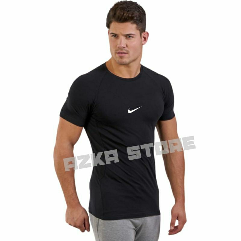 Baselayer Lengan Pendek Manset Olahraga Futsal Bola Sepeda Voly Mangset Daleman