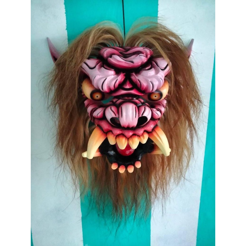 Topeng gedruk model blegor pink
