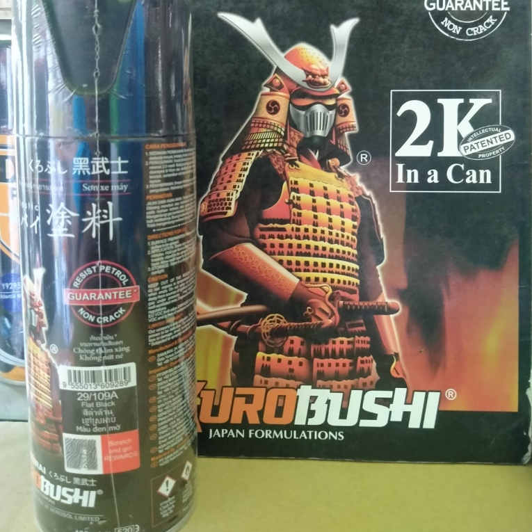 Samurai Paint Flat Black 109A Black Doff