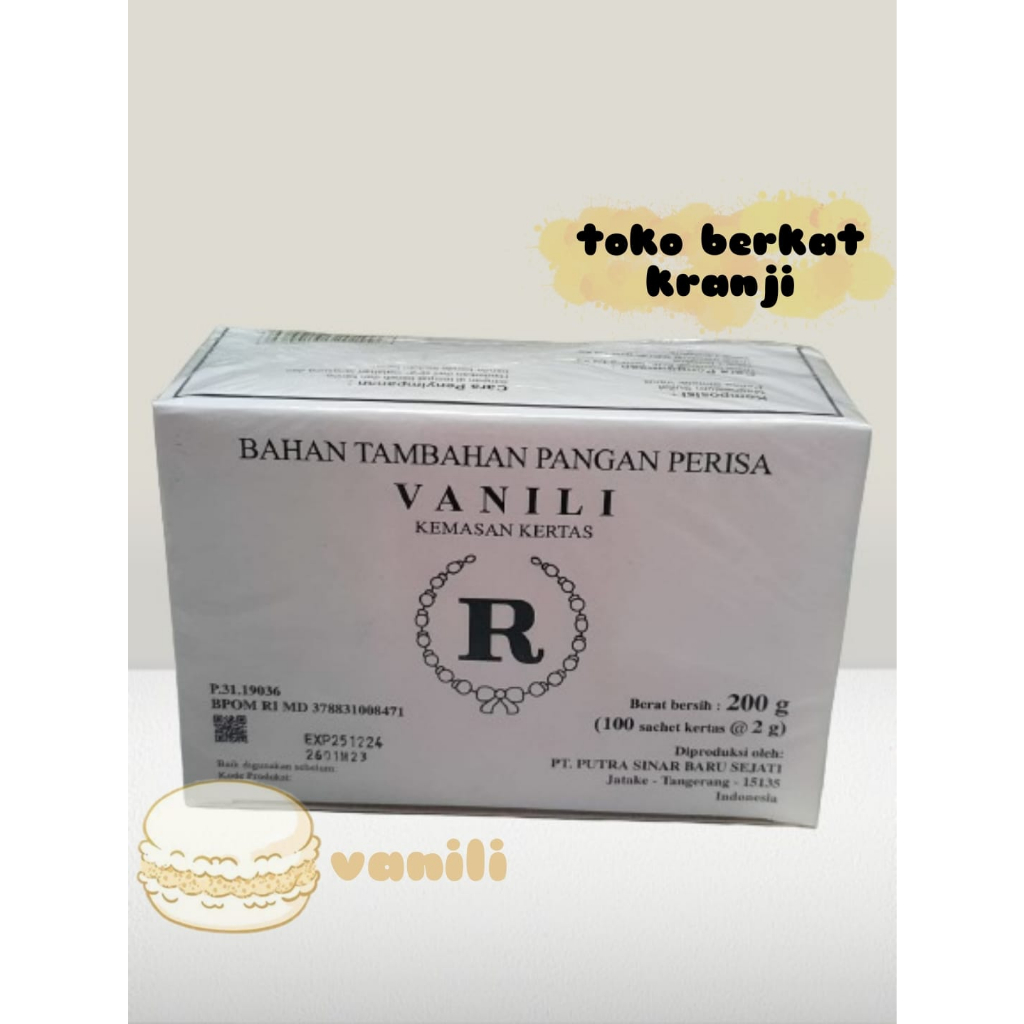 

Vanili R sachet @2gr