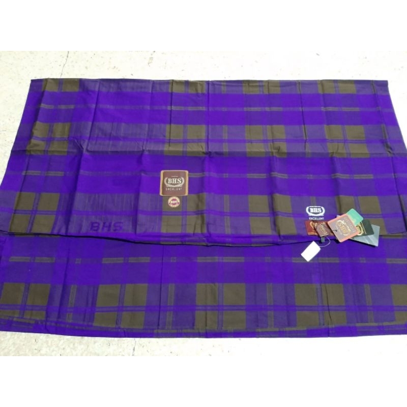 COD / SARUNG BHS JADUL TYPE KKR & KDT (KOTAK-KOTAK SANDUR MADURA) FULL SUTRA SPUNSLIK ori by BHS (D&