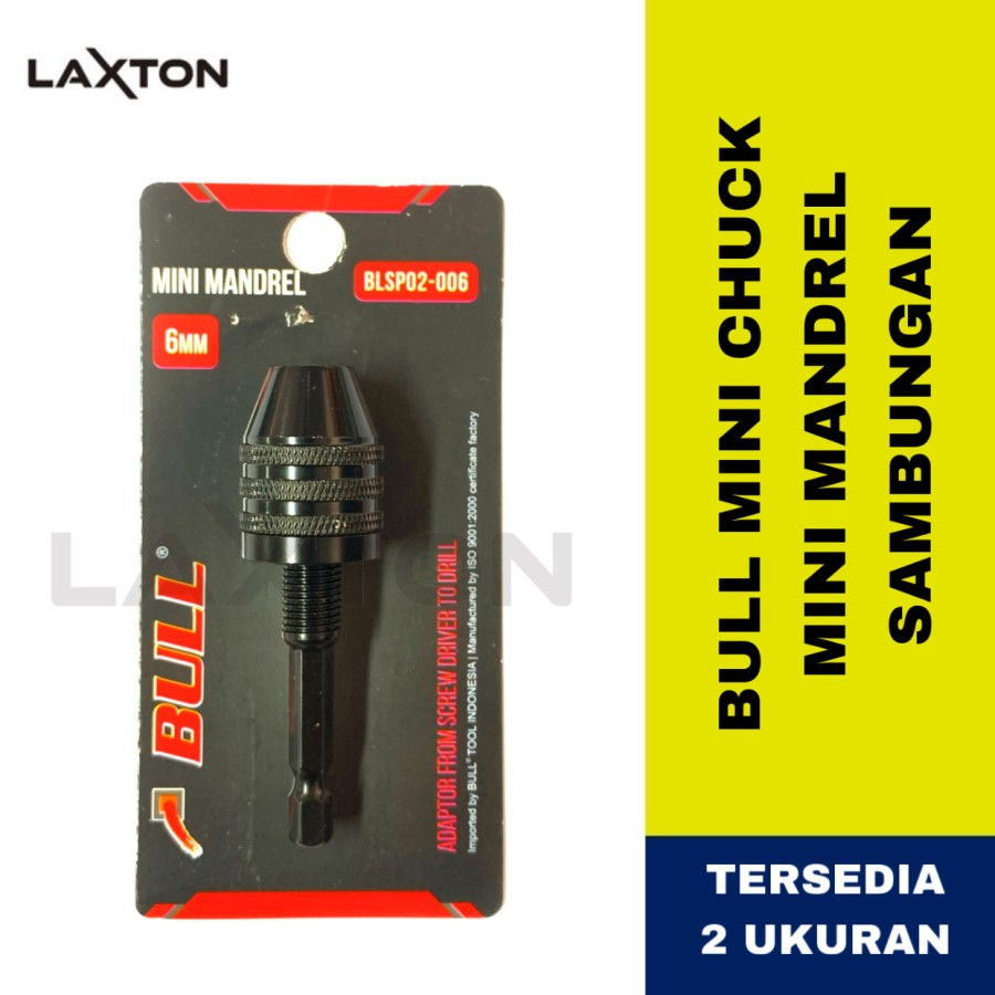 Bull Mini Chuck Mini Mandrel Adaptor Smabungan Bor
