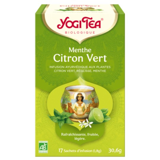 

Yogi Organic Tea Lemon Mint Ayurvedic Blend Liquorice 17 x 1.8 Gram