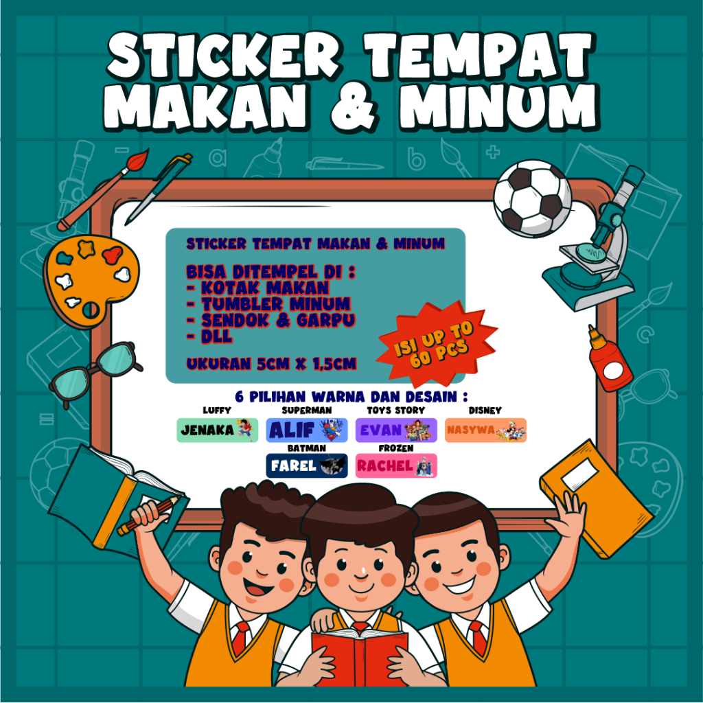 

Sticker Nama Tempat Makan dan Minum