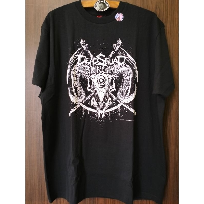 [ORI] T shirt@deadsquad.official Burger Kaos Pria