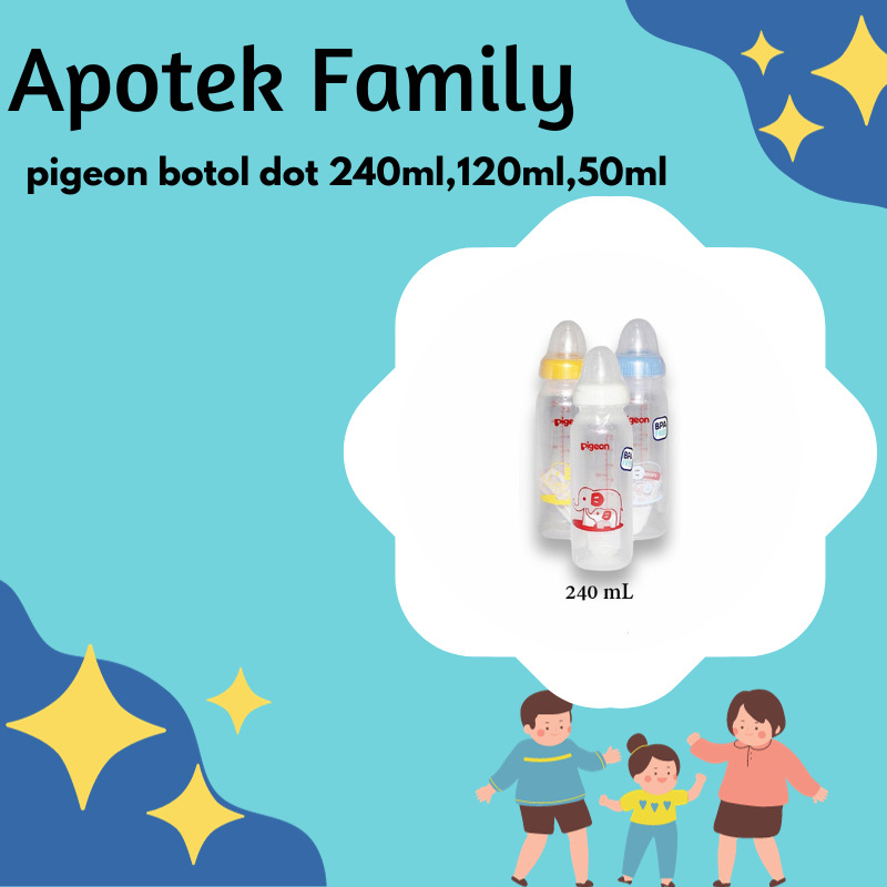 pigeon botol dot 240ml,120ml,50ml
