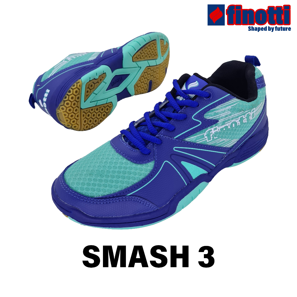 Sepatu badminton / bulu tangkis Finotti SMASH 3 - Biru