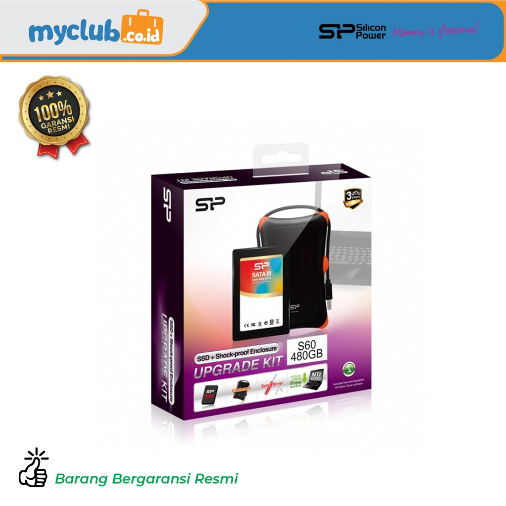 Silicon Power SSD Slim S60 480GB Upgrade Kit
