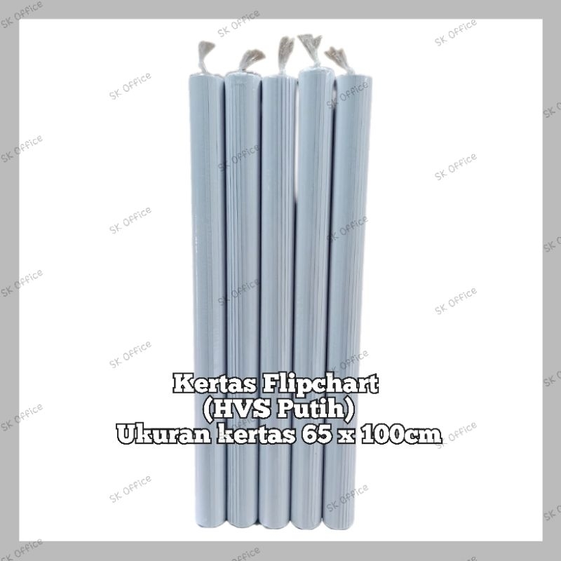 

Kertas Flip Chart hvs putih uk.65x100 isi 10 lembar kertas flipchart