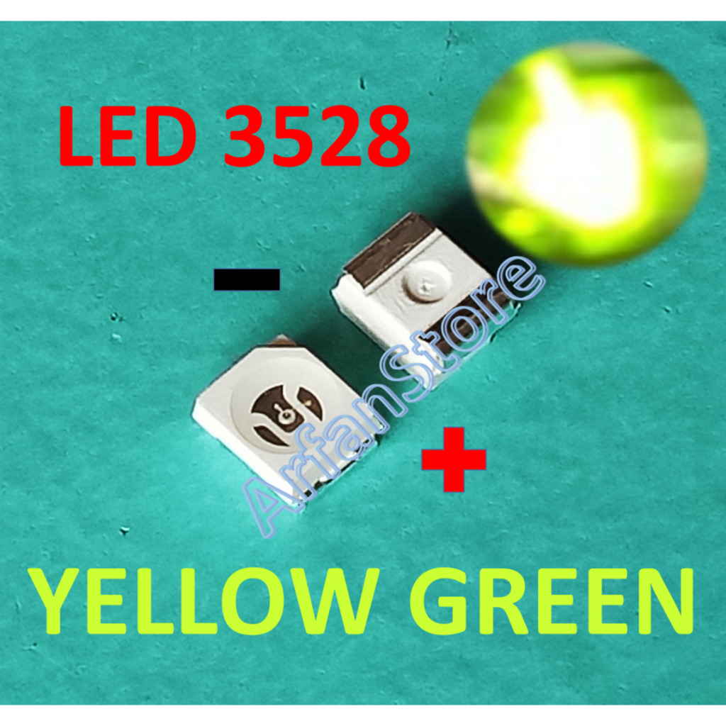 LED 3528 Yellow Green SMD Chip 1210 Hijau Kuningan YG PER 20PCS