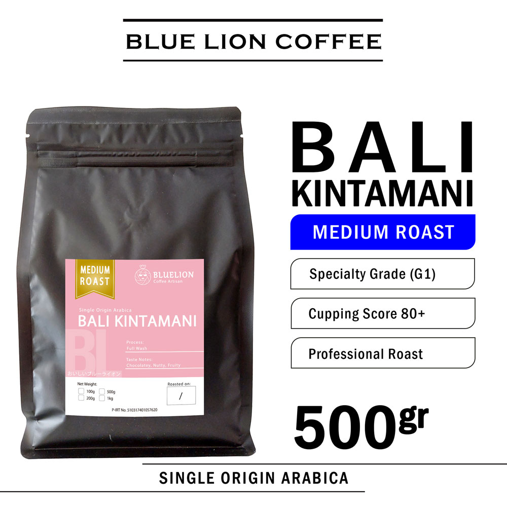 

Blue Lion Coffee Bali Kintamani 500 gram Medium Roast Biji Kopi Bubuk Single Origin Arabica