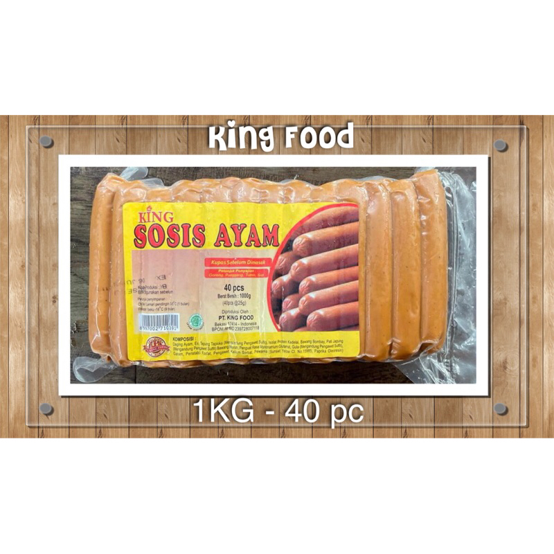 

King Food Sosis Ayam 1 kg ( 40 pcs )