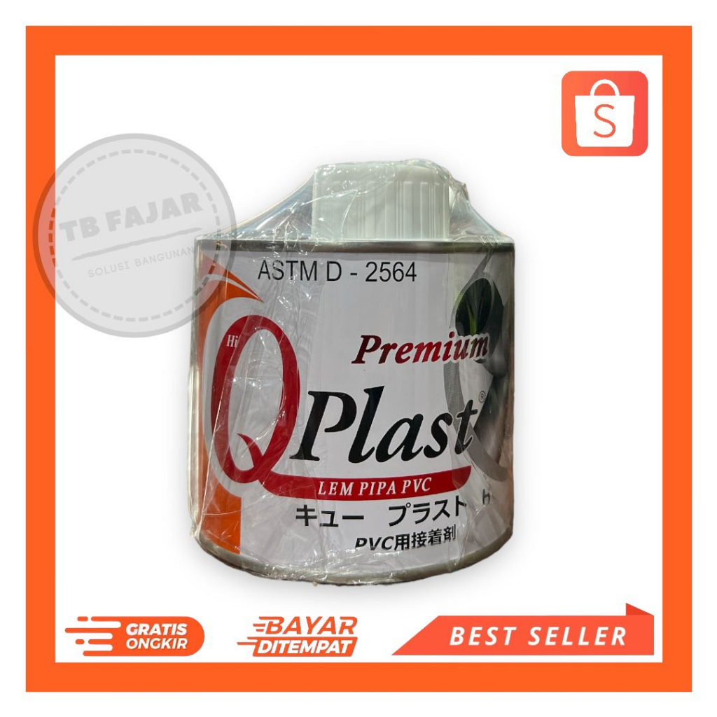 Lem PVC / Lem Paralon / Lem Pipa / Lem Pipa + Kuas QPLAST