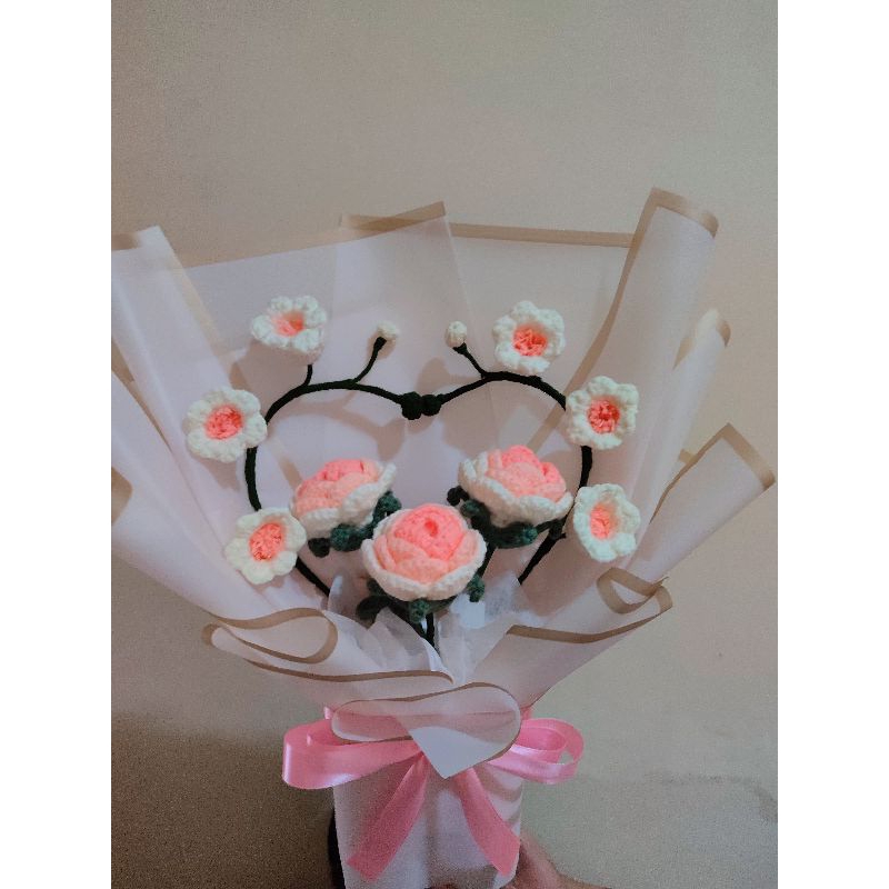 buket bunga rajut | buket bunga rajut custom