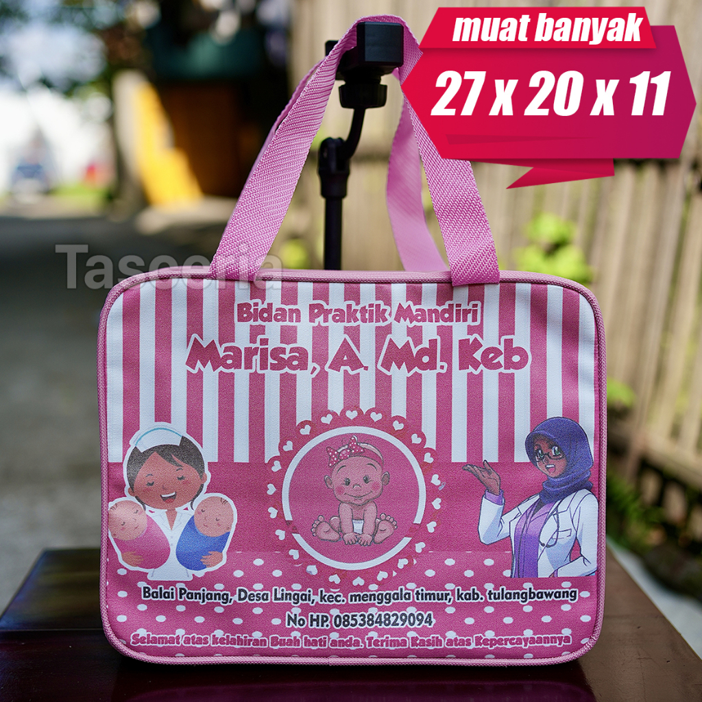 Tas Bidan Custom / Tas Souvenir Bidan Custom / Tas Souvenir Bidan Klinik
