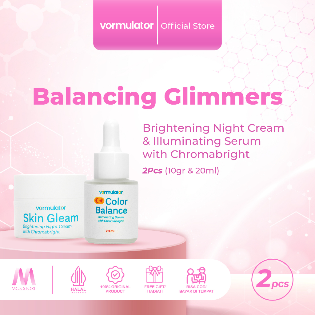 MCS Store - Serum dan Night Cream Balancing Glimmers