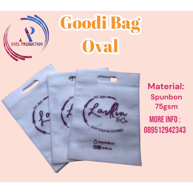 

Tas Oval Spunbond - Goodie Bag - Goodie Bag Oval 20x25 - Goodie Bag Souvenir