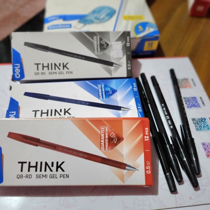 

Deli - EQ8 RD Semi Gel Pen 12 pcs