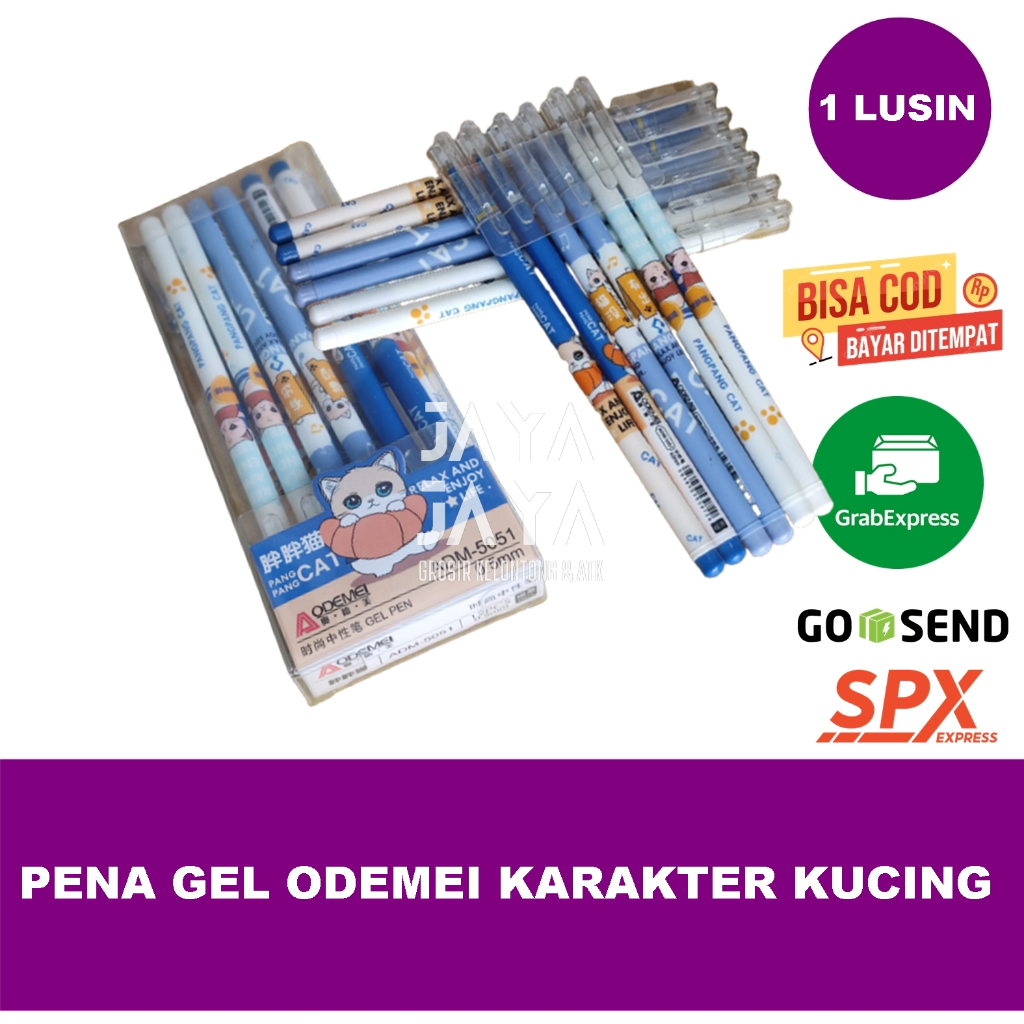 

PENA PULPEN GEL ODEMEI MOTIF KUCING CUTE LUCU KARAKTER CAT 0.5 MM