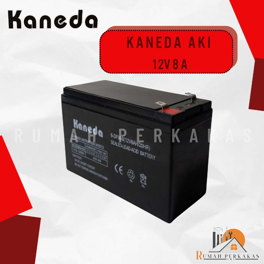 KANEDA BATTERY / BATERAI AKI ACCU KERING 12V 8A