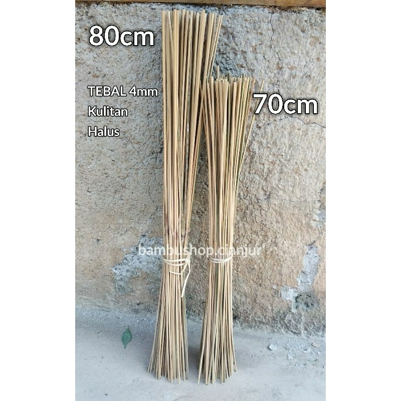 10 batang Arku layangan 70/80cm tebal 4mm arku layangan panjang serutan halus