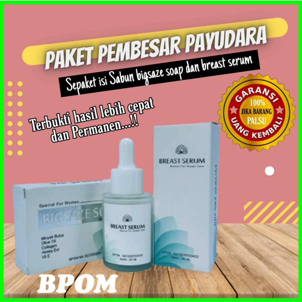 PAKET pembesar payudara wanita secara cepat permanen aman untuk bumil busui dan sudah BPOM