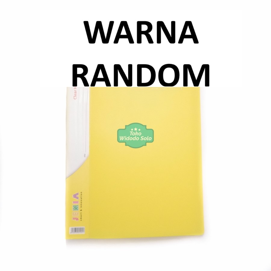 

1 BUAH Map Clear Holder Folio 20 Lembar Clear Holder - WARNA RANDOM