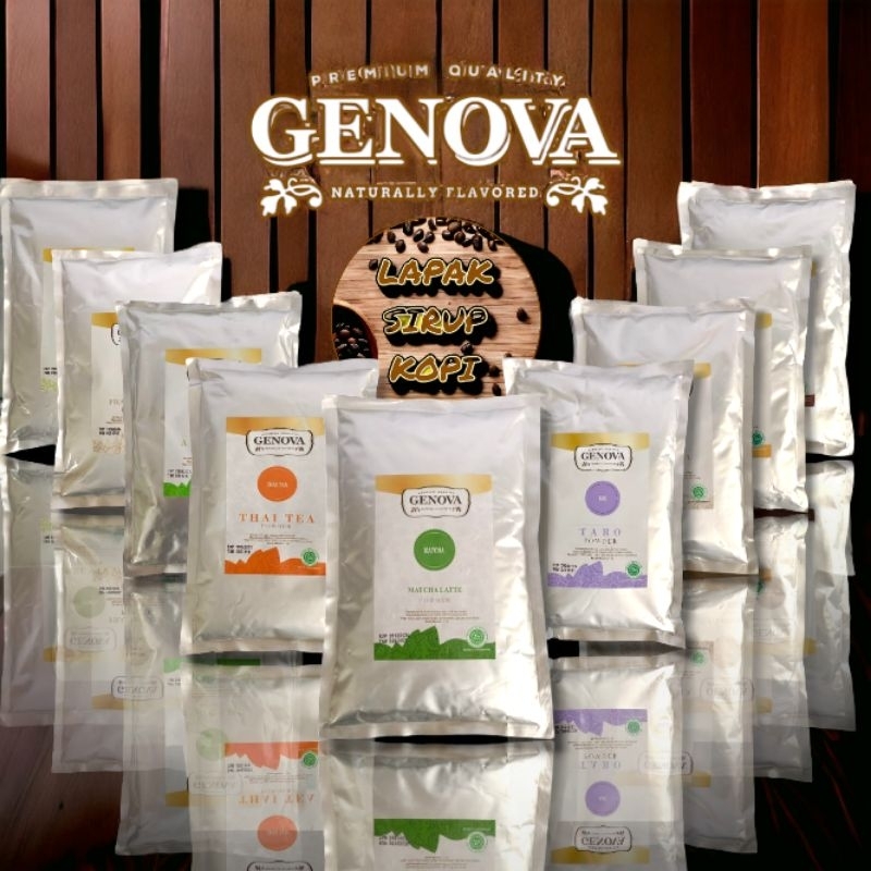 

Genova Powder All Varian 1 kg-bubuk minuman merk Genova Semua Rasa,Powder Premium