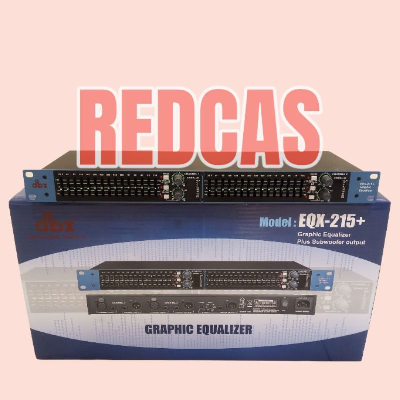 DBX EQX-215+ EQUALIZER PLUS SUBWOOFER OUTPUT EQX215 PLUS EQX 215