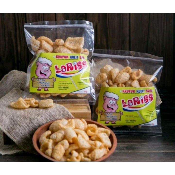 

Krupuk Kulit Babi LARISS Oleh oleh Khas Bali 50gr