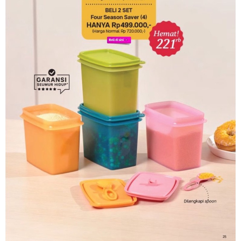 NEW // Self saver tempat gula tupperware