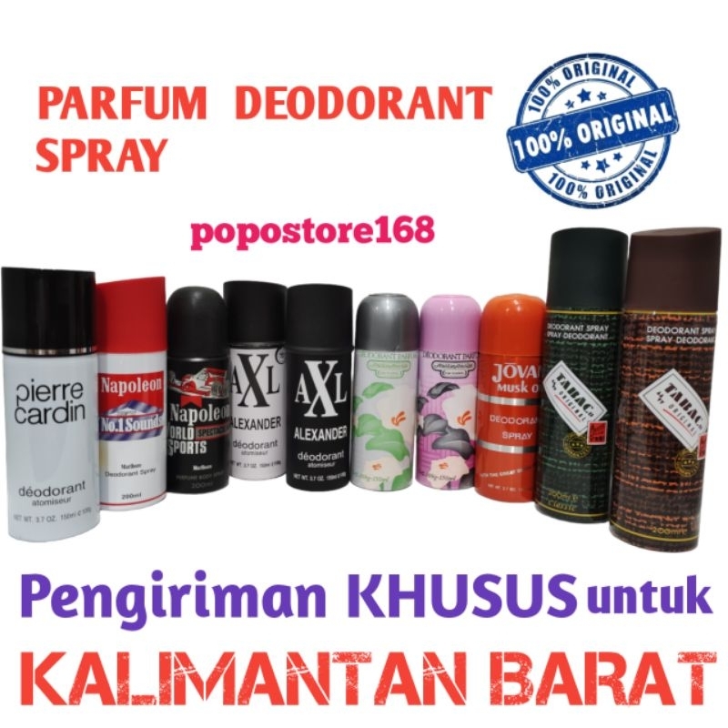 PIERRE CARDIN/ JOVAN MUSK OIL/ ANAIS ANAISO VIOLET/ SILVER/ AXL ALEXANDER PUTIH/ HITAM/ TABAC TABACO