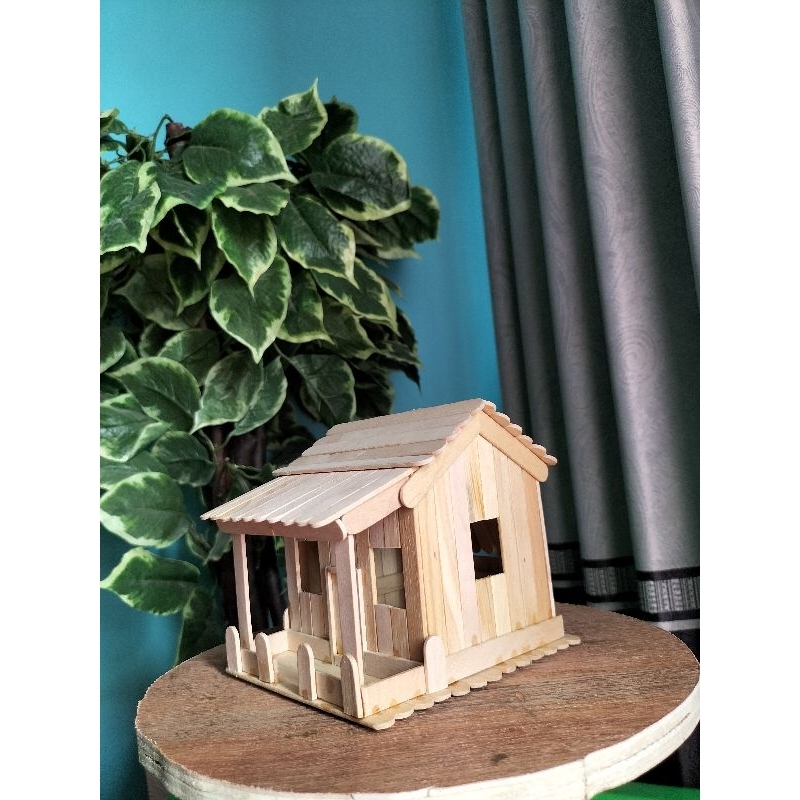 Miniatur Rumah Stik Es Krim|Kerjainan tangan stik es krim