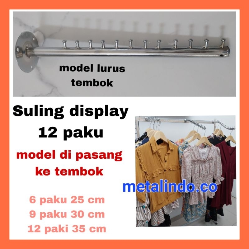 HANGER  SULING LURUS TEMBOK / HANGER SERULING
