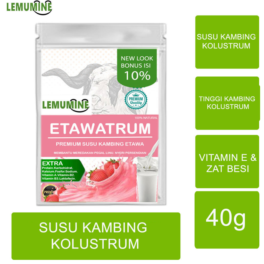 

Susu Kambing Etawa Penambah Berat Badan Penggemuk Badan Untuk Paru Paru Sendi Asam Urat Susu Gemuk Badan Etawaku Susu Kambing Etawalin Susu Asam Urat Lemumine (40g)