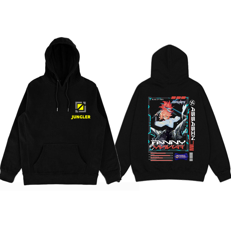 Sweater Hoodie Mobile Legend Anak Dan Dewasa Hero Fanny Skin Aspirant Hoodie Gaming Mlbb Fanny Assas