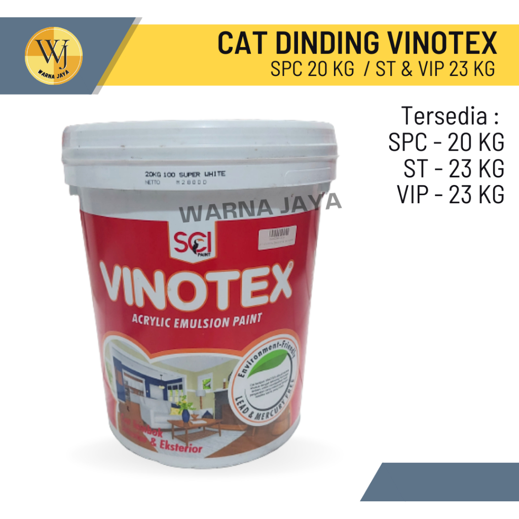 Cat Dinding Interior &amp; Eksterior Vinotex 20 Kg / Cat Tembok Vinotex