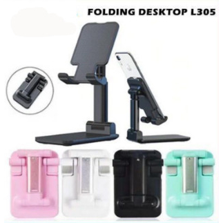 Folding Desktop Phone / Tablet Stand Holder / Holder Hp  Lipat Kecil