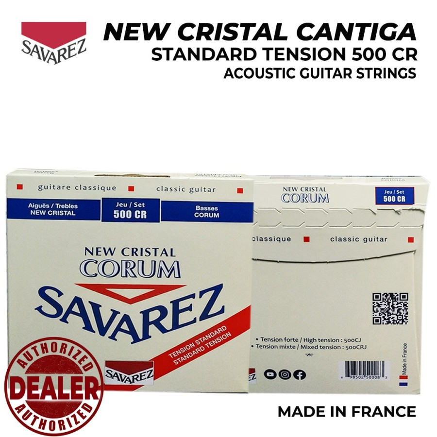 Senar Gitar Klasik Savarez New Cristal Corum 500 CR