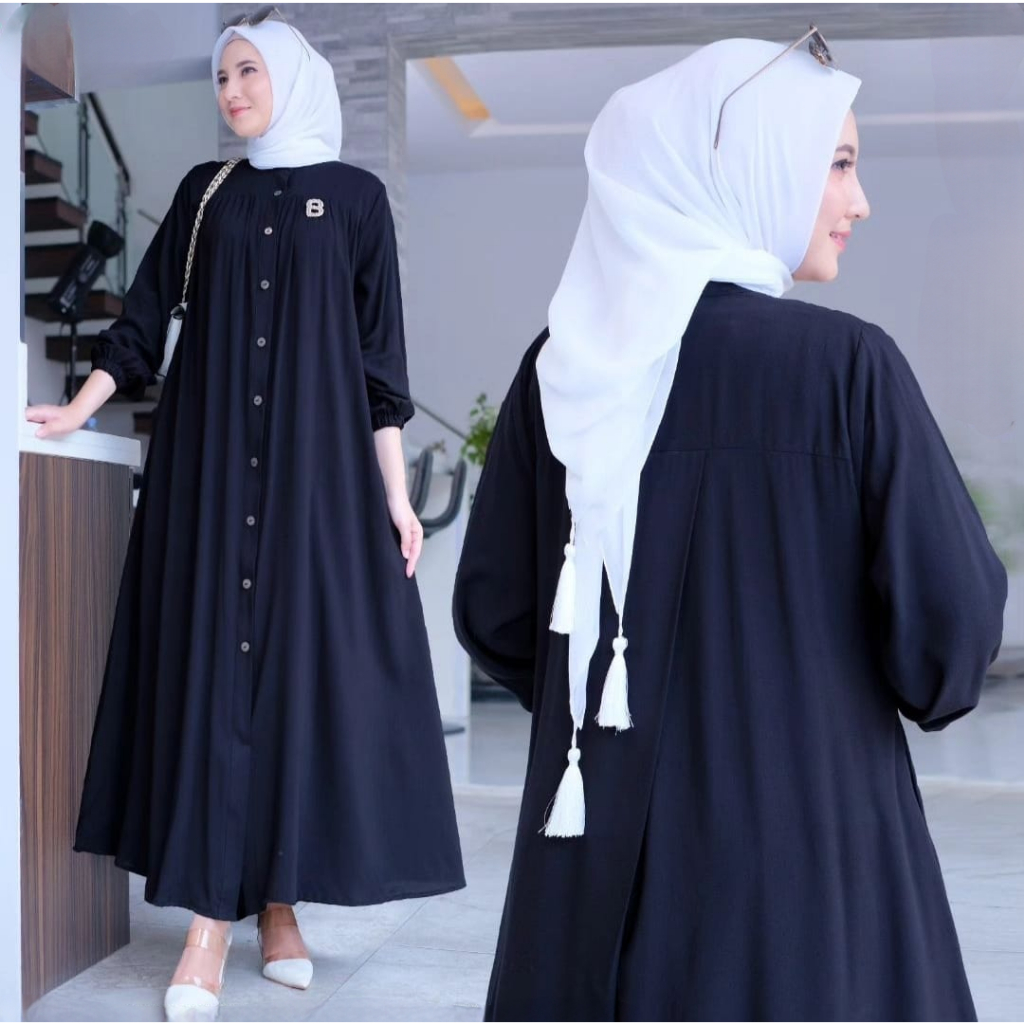 Baju gamis terbaru 2025 viral tiktok GHAURI maxi Gamis dress wanita kekinian dan fashionable