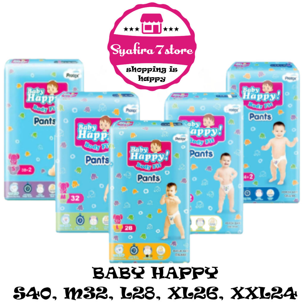 POPOK BABY HAPPY S/M/L/XL/XXL - New PAMPERS