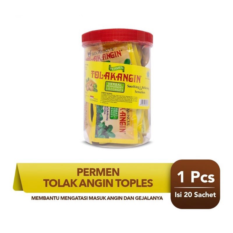 

Sido Muncul Permen Tolak Angin Toples 20's - Masuk Angin