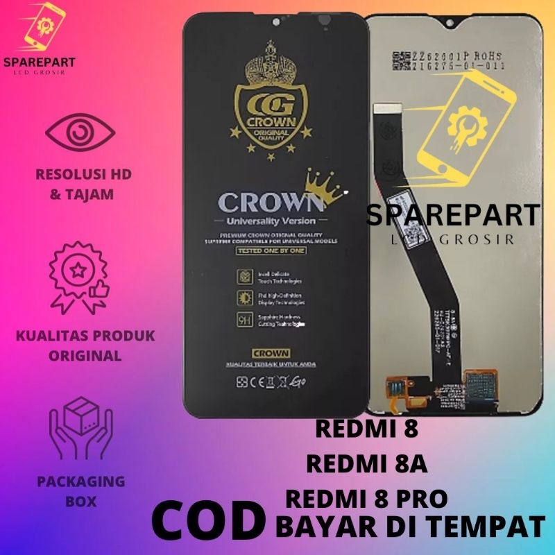 LCD FULLSET XIAOMI REDMI 8/REDMI 8A/REDMI 8A PRO ORIGINAL COMPLETE TOUCHSCREEN LCD